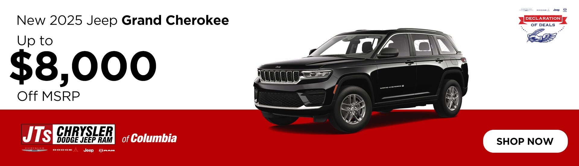 Up to $8,000 off MSRP 